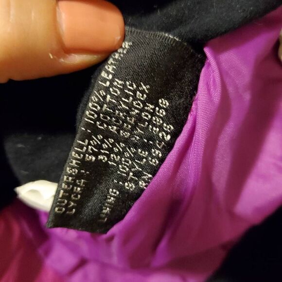 VTG Retro Chia Fuschia Stretchy Leather Crop Top Large - Picture 10 of 11